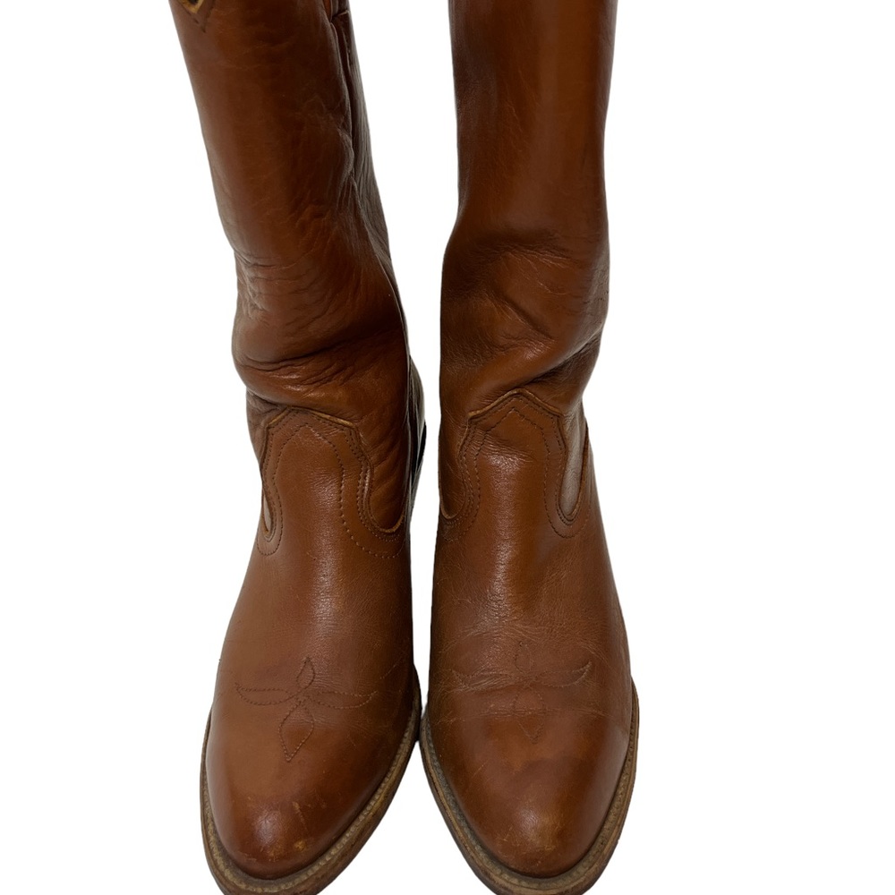 Frye Women's Brown Heeled Boots - Picture 4 of 7